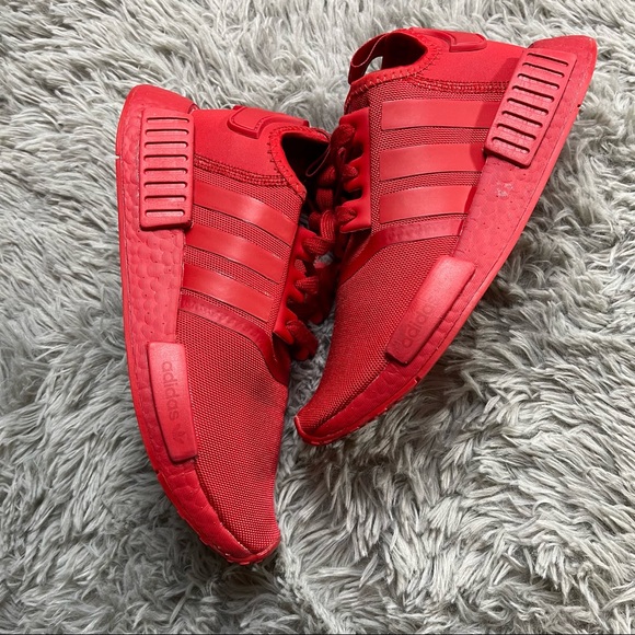 Adidas NMD all red size 5.5 - Picture 3 of 6